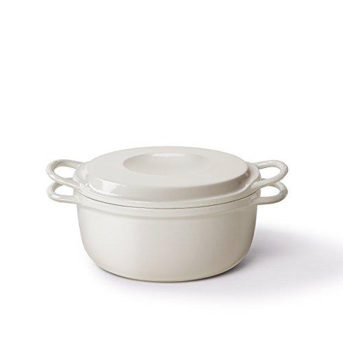 バーミキュラ ライスポットミニ 3合炊き 炊飯器 シーソルトホワイト 専用レシピブック付 RP19A-WHの画像