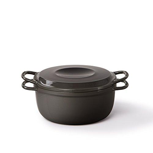 バーミキュラ ライスポットミニ 3合炊き 炊飯器 トリュフグレー 専用レシピブック付 RP19A-GYの画像