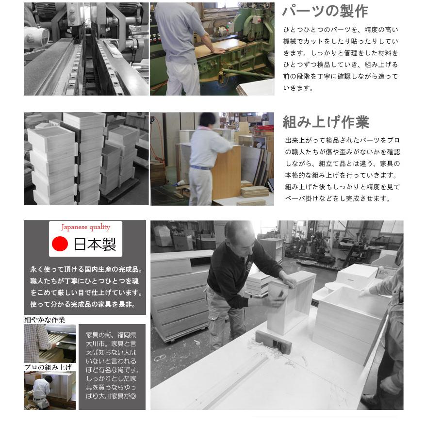 薄型 突っ張り ランドリーラック 60cm幅 扉＋テーブルタイプ 日本製 完成品 ドレッサー 化粧台 ランドリー収納 ランドリーチェスト おしゃれ スの画像