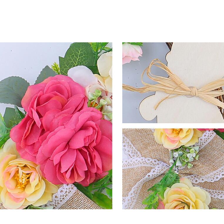 ナチュラルリース 35cm ユーカリ 造花 北欧 玄関 壁掛け ドア飾り