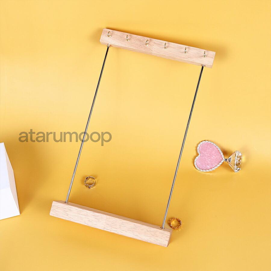 ネックレススタンド 木製 アクセサリースタンド アンティーク調