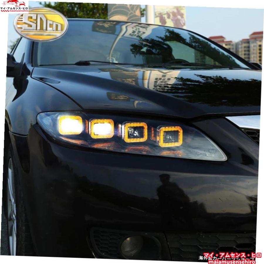 高品質 カースタイリングLEDヘッドライト（マツダ6用）2003-2012 LED