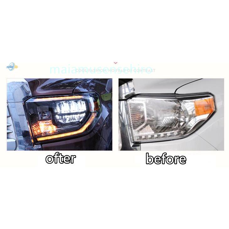 高品質 トヨタ タンドラ 2015-2020 右ハンドル用 LED ヘッドランプ