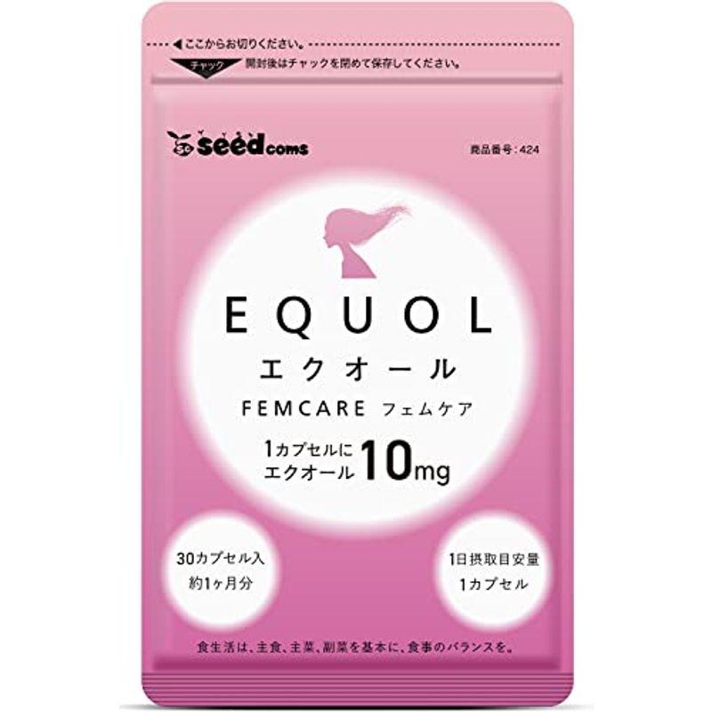 シードコムス エクオール フェムケア 1粒10mg 高配合 サプリ 国内製造 約1ヵ月分 30粒 チェストツリー ローズマリー 大豆イソフラ :20221011151028-00044:maichanshop 通販 エクオール フェムケア 1ヵ月分(30粒入り) シードコムス