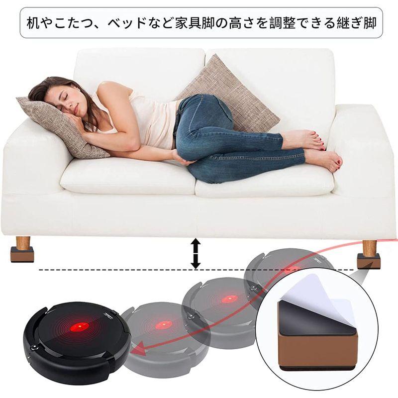 輝く高品質な Ezprotekt 高さ調整 脚 こたつ 4個セット 高さ上げる テーブル・ 60*38mm ベッドの高さ 高さ調節が簡単にできる 粘着式 こたつテーブルセット ⭐️継ぎ足し脚 高さ調節 4個セット テーブル ベッド こたつ 粘着