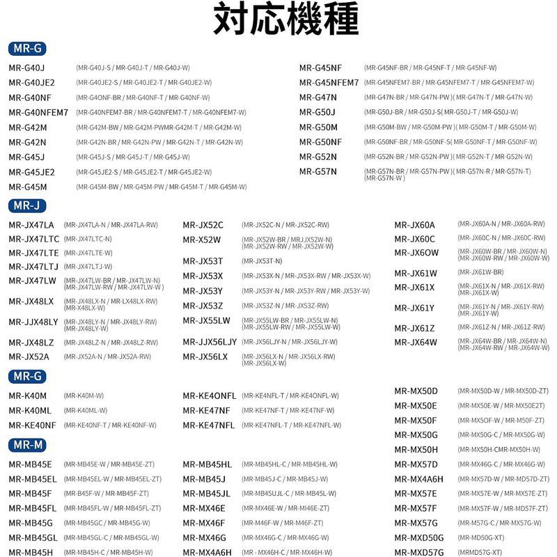 三菱冷蔵庫用 製氷機 フィルター 2個 MRPR-01FT 氷フィルター部品 M20VJ5526 M20CM5526 M20KW0526 M｜maichanshop｜07