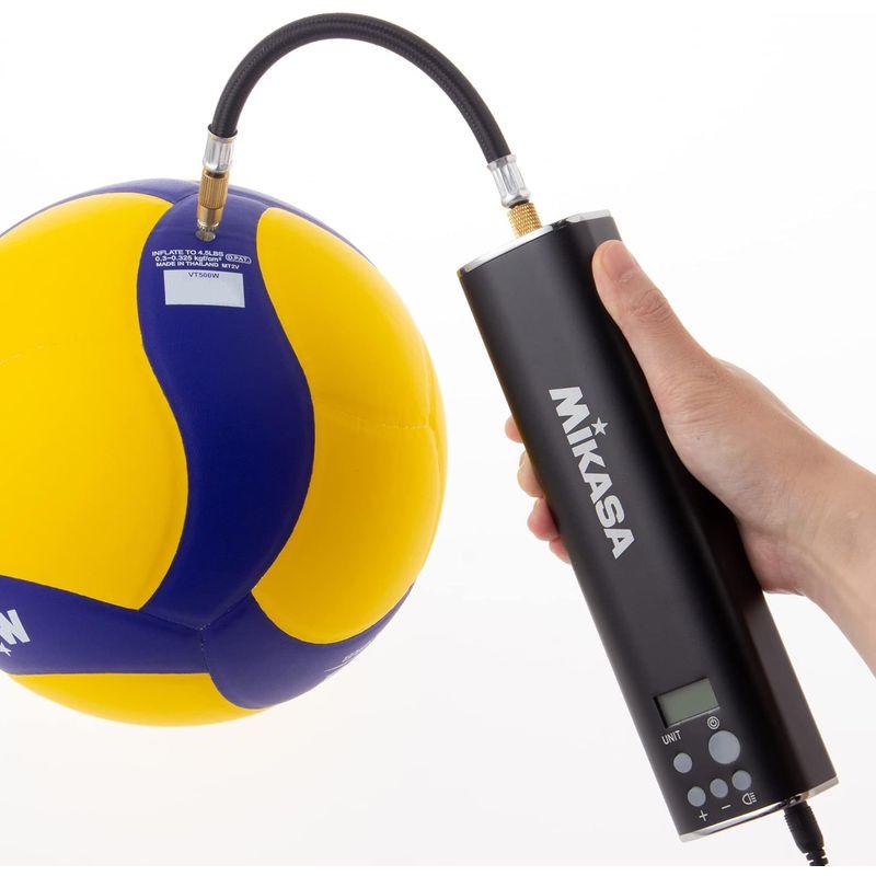 売り直営 ミカサ(MIKASA) 空気入れ ボール用 電動エアーポンプ AC-EP100 ブラック