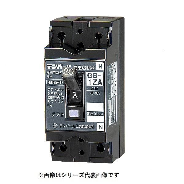 テンパール工業　1ZA1030　漏電遮断器 小型漏電遮断器 OC付 30AF 2P1E 100V 10A 30mA [££]｜maido-diy-reform