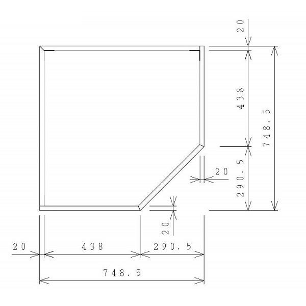 クリナップ AD75CS 高さ調整用台輪 ステンキャビ専用台輪 開口寸法75×75cm [♪△]の画像
