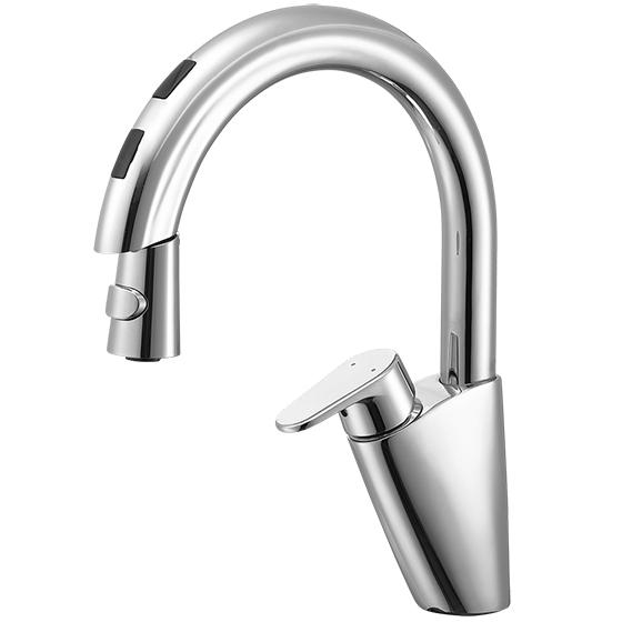 水栓金具 三栄水栓　AEK8700E　シングル混合栓(音声認識＆センサー式)
