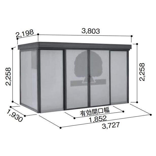 ヨド物置 ダストピット　DPFW-3719　FWタイプ（DPFW型） 間口3m73cm ×奥行1m93cm 一般型 ゴミ収集庫 集合住宅用 [♪▲]