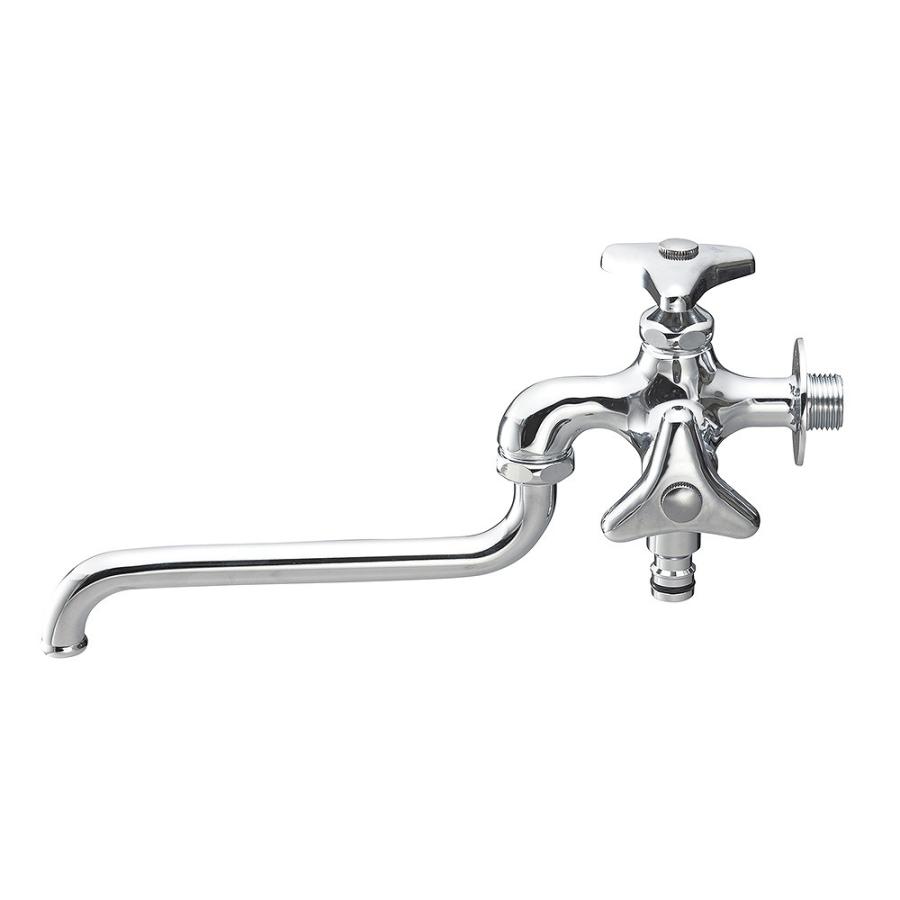 SANEI/三栄水栓 水栓金具 E106V-13 単水栓 散水用二口自在水栓