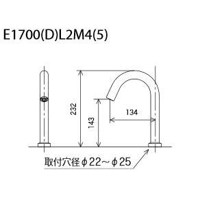 KVK E1700L2M5 センサー水栓 AC100V仕様 ブラック ロング KVK E1700L2M5 センサー水栓 AC100V仕様 ブラック ロング