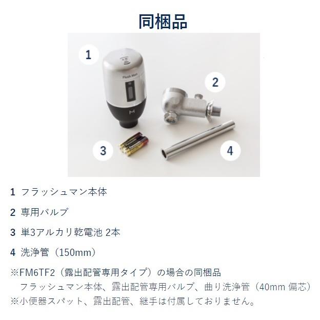 ミナミサワ FM6TF-AS TOTO 小便器用 新設・取替タイプ フラッシュマン 