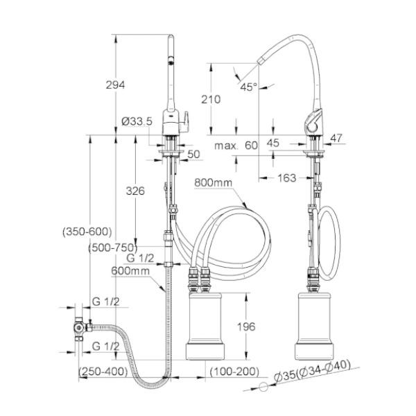 GROHE（グローエ） JP293602 キッチン水栓 浄水器水栓 浄水器用単水栓