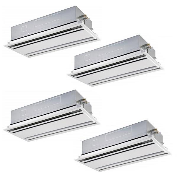 ●Я東芝(日本キヤリア) 業務用エアコン【GWSF22414XU】天井カセット形 2方向吹出し スーパーパワーエコゴールド 同時ダブルツイン 8馬力 ワイヤレス 三相200V TOSHIBA（東芝） 日本キヤリア/旧東芝 GWSF22414XU 業務用エアコン