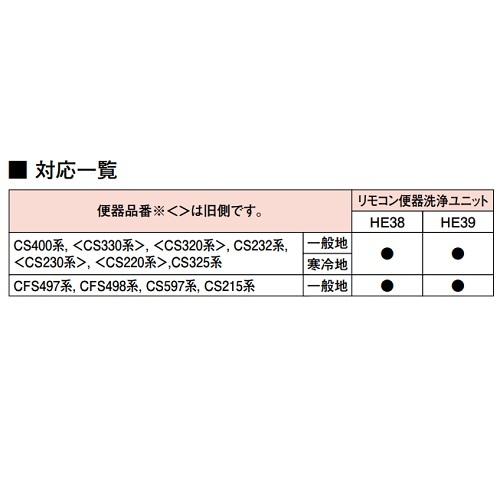 TOTO HE38 リモコン便器洗浄ユニット 受信ユニット付き タッチ