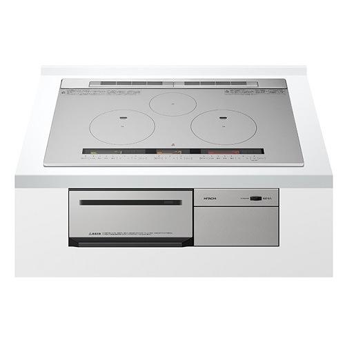 IHクッキングヒーター 日立　HT-M9HTWF(H)　M9Tシリーズ 3口IH 鉄・ステンレス対応 幅75cm メタリックグレー [♪]