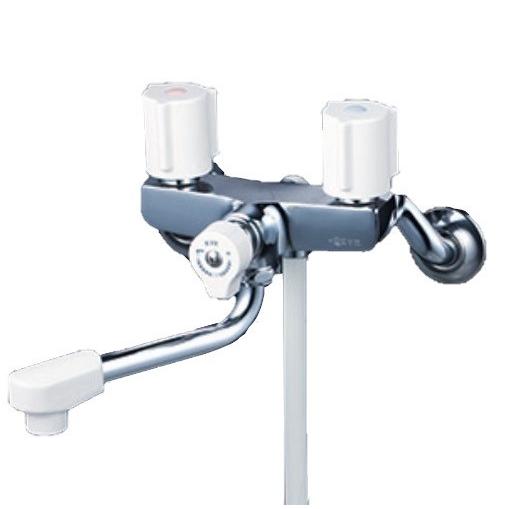 KVK KVK KF100G3N 一時止水付2ハンドルシャワー 150mmパイプ付