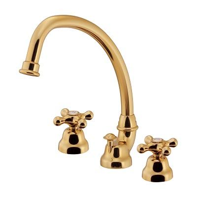 カクダイ（KAKUDAI） 水栓金具 153-032-AG 2ハンドル混合栓 引棒付き