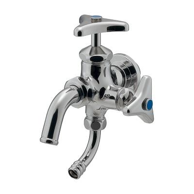 KI　2口 カクダイ（KAKUDAI） 水栓金具 704-147-20 万能ホーム双口水栓