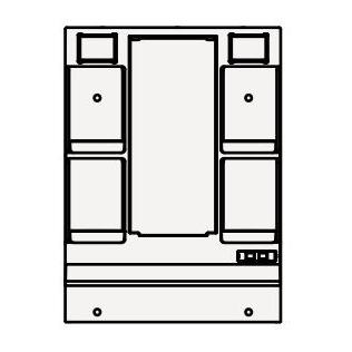 BGA クリナップ ミラーキャビネット M-L751GAEH BGAシリーズ 間口75cm