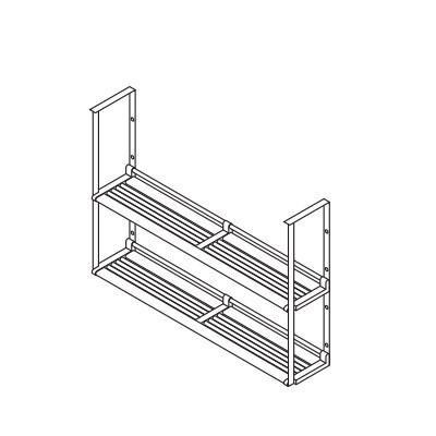 クリナップ コルティ 部材　MTA2-120　ステンレスパイプ棚 2段タイプ 間口120cm [♪△]