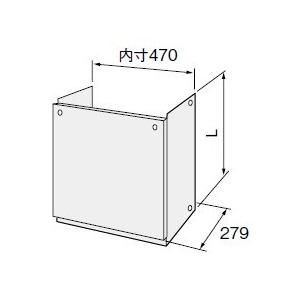 石油ふろ給湯器 ノーリツ 部材　　配管カバー
