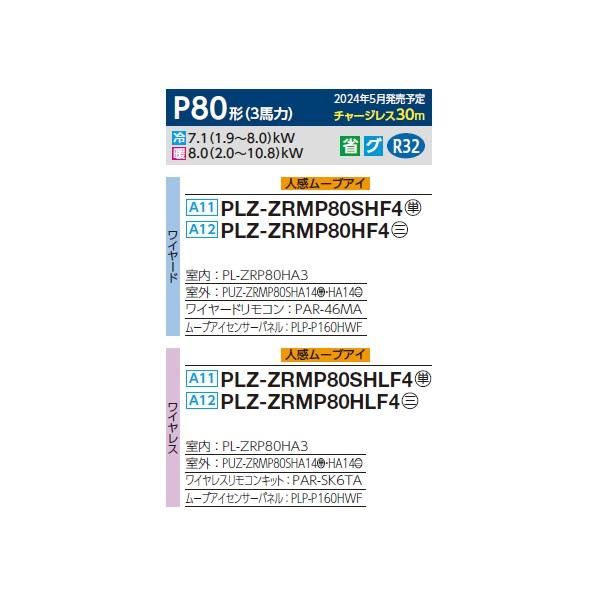 三菱 PLZ-ZRMP80HF4 業務用エアコン 4方向天井カセット i 三菱 PLZ-ZRMP80HF4 業務用エアコン 4方向天井カセット i