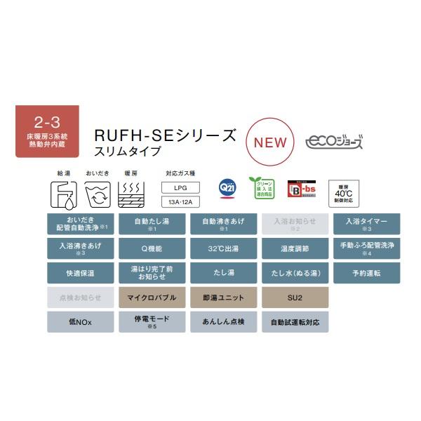 リンナイ リンナイ【RUFH-SE2408SAW2-3 都市ガス用】ガス給湯 リンナイ リンナイ【RUFH-SE2408SAW2-3 都市ガス用】ガス給湯