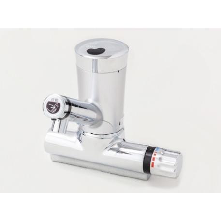 ミナミサワ　SS2VMWP　台付サーモスタット混合水栓 引棒付き(2ホール) 自動水栓 Sui Sui MIX(混合栓用) [■]