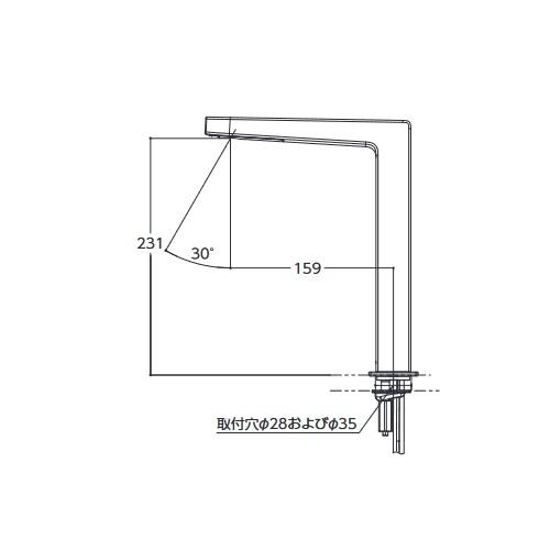 TOTO　TLE25SL2A　水栓金具 アクアオート(台付自動水栓) Lサイズ コンテンポラリタイプ(角) AC100Vタイプ ワンプッシュなし サーモ [⇔]｜maido-diy-reform｜02