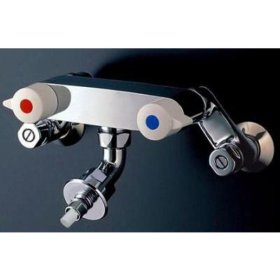 水栓金具 TOTO　TW21RZ　緊急止水弁付2ハンドル混合栓「ピタットくん」露出型 寒冷地用 [■]
