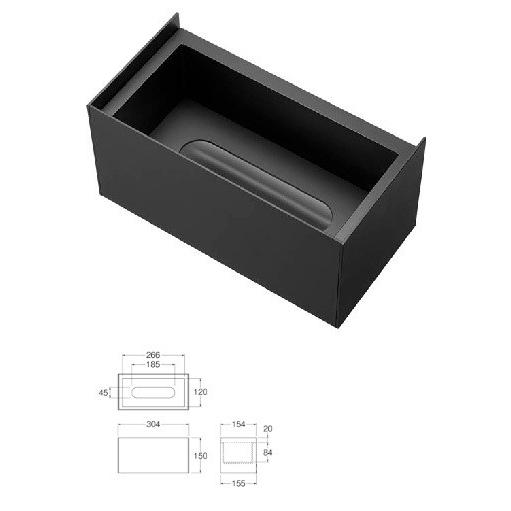 SANEI/三栄水栓 洗面所 W239-2 ティッシュボックス棚 洗面所用