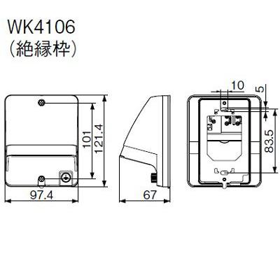Panasonic（パナソニック） 電設資材 WK4106(発注単位：5) フル接地