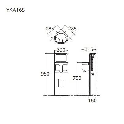 TOTO ベビーチェア TOTO YKA16S 樹脂 ホワイト ※YKA16Rの後継品