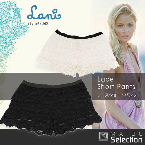 ショートパンツ 短パン ボトムス レディース 夏 レース 膝上 ウエストゴム 大きいサイズ おしゃれ リゾート ファッション トレンド 涼しいパンツ 白 黒 001 8042 Mss 通販 Yahoo ショッピング