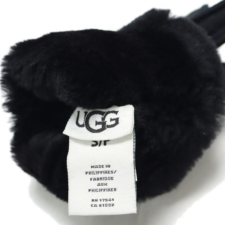 【新品】UGG アグ　手袋　ムートン　Lサイズ　黒 UGG（アグ） 【並行輸入品】アグ 手袋 グローブ 手ぶくろ 本革 羊革