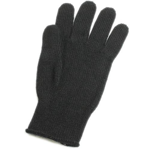 【新品】JOHNSTONS ジョンストンズ 手袋 ニットグローブ ブラック Johnstons of Elgin（ジョンストンズ オブ エルガン） ジョンストンズ