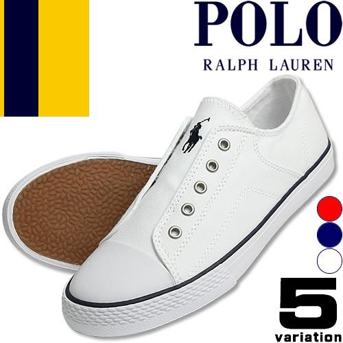 ポロ ラルフローレン Polo Ralph Lauren スニーカー レディース ラリー カーソン スリッポン 靴 ブランド 歩きやすい 白 ホワイト RALLYE ROWENN｜maido-selection