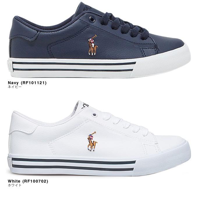 ポロ ラルフローレン スニーカー レディース 白 紺 靴 ブランド シンプル おしゃれ かわいい ワンポイント Polo Ralph Lauren Easten 014 015 Mss 通販 Yahoo ショッピング