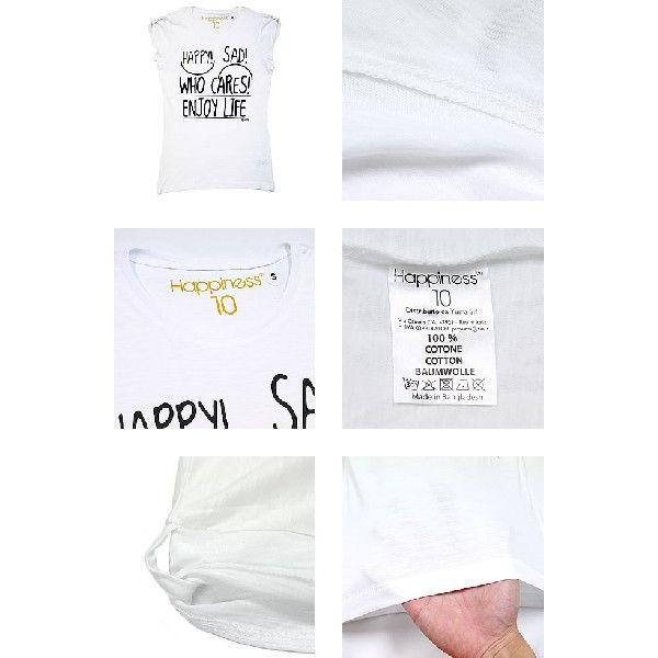 タグあり試着のみ✧Happiness10ハピネステン ロゴTシャツ フレンチ袖 ハピネステン Tシャツ シャツ ロゴt ロゴtシャツ ハピネス10 happiness