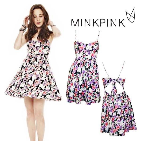 ミンクピンク ワンピース キャミワンピ 夏 春 リゾート 大人 大きいサイズ フレア 半袖 花柄 Mink Pink 034 Mp2113i Mss 通販 Yahoo ショッピング