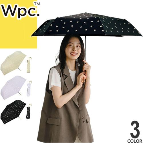 Wpc. 日傘 折りたたみ傘 傘 遮光ゴールドラインマーガレット ミニ