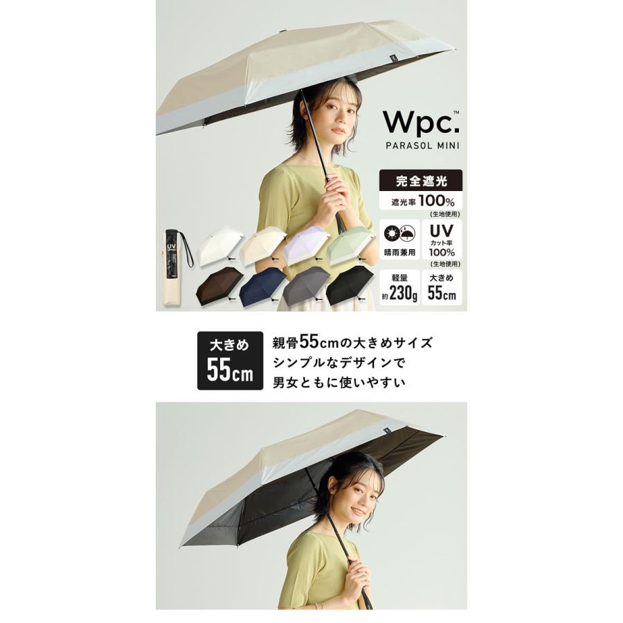 Wpc. 日傘 折りたたみ傘 傘 遮光ミニマムベーシックパラソル