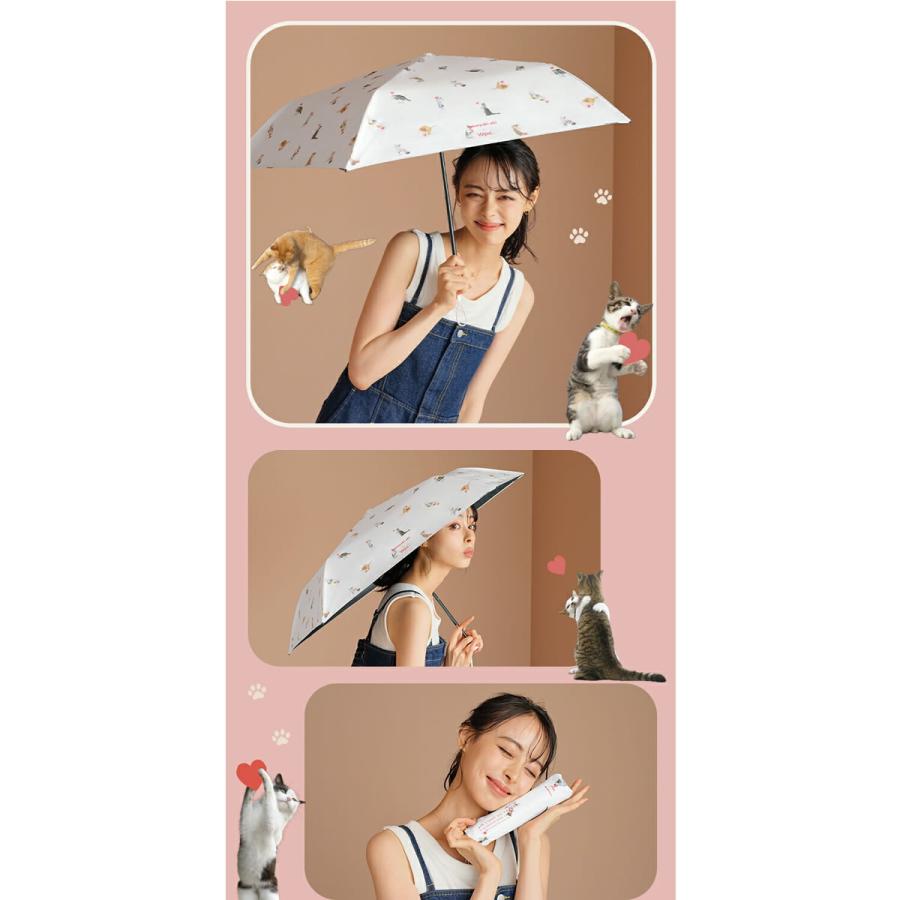 Wpc. 日傘 折りたたみ傘 傘 沖昌之 アンブレにゃん レディース 晴雨
