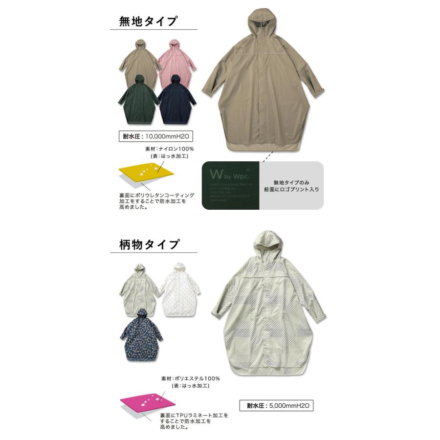 Wpc. レインコート レインバイシクルスリーブポンチョ レインウェア