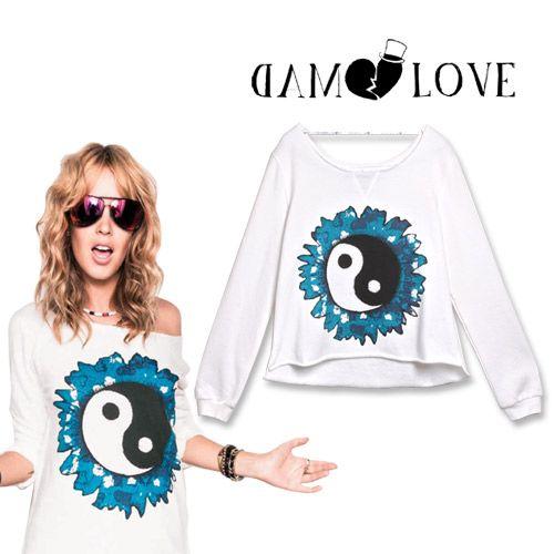 マッドラブ スウェット トレーナー プルオーバー レディース ブランド おしゃれ 長袖 オフショルダー Mad Love Yin Yang Sweater Top 062 0531 Mss 通販 Yahoo ショッピング