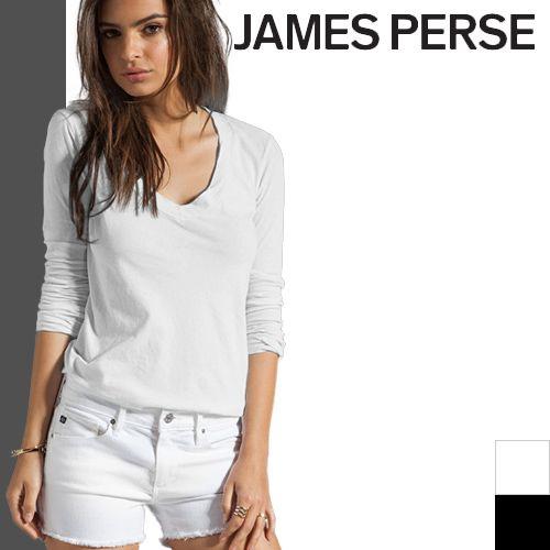 JAMES PERSE ジェームスパース Tシャツ Vネック 長袖 : MSS JAMES PERSE ジェームスパース Tシャツ Vネック 長袖 : MSS