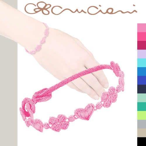 CRUCIANI（クルチアーニ） c ブレスレット ハート＆クローバー レース 